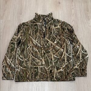 Drake Size small Camouflage Quarter-Zip Pullover